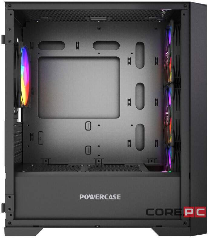 Компьютерный корпус Powercase ByteFlow Micro LE ARGB Black (CAMBFB-A4-LE)