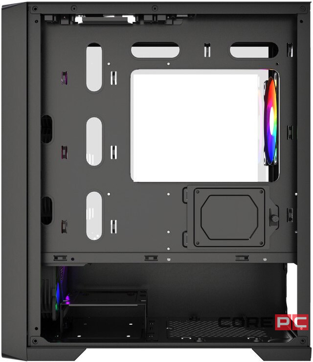 Компьютерный корпус Powercase ByteFlow Micro LE ARGB Black (CAMBFB-A4-LE)