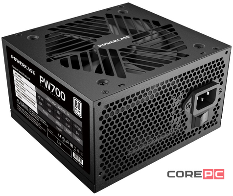 Блок питания Powercase 700W PW700 Black (PS-700W-DC)