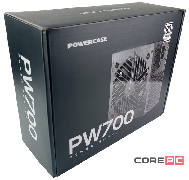 Блок питания Powercase 700W PW700 Black (PS-700W-DC)