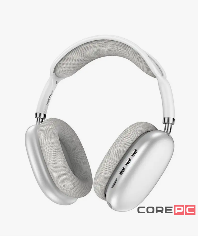 Стереонаушники Bluetooth полноразмерные Borofone BO22 BT5.3/12ч серебристые