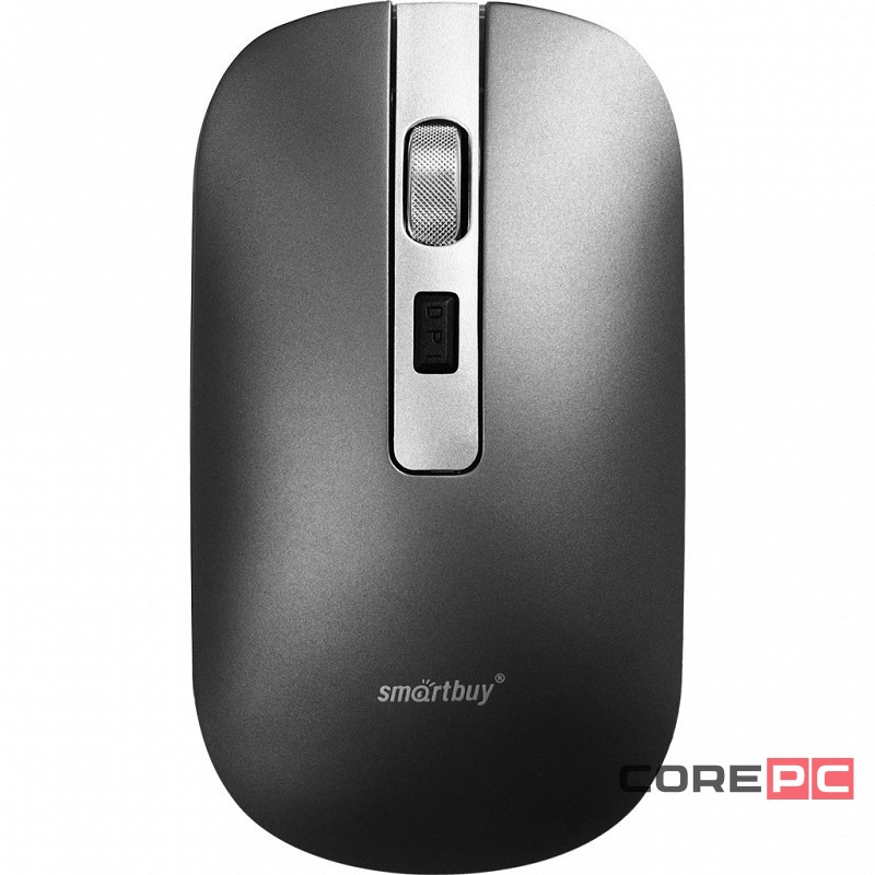 Мышь беспроводная с зарядкой от USB Smartbuy 402CAG серый металлик (SBM-402CAG-G)