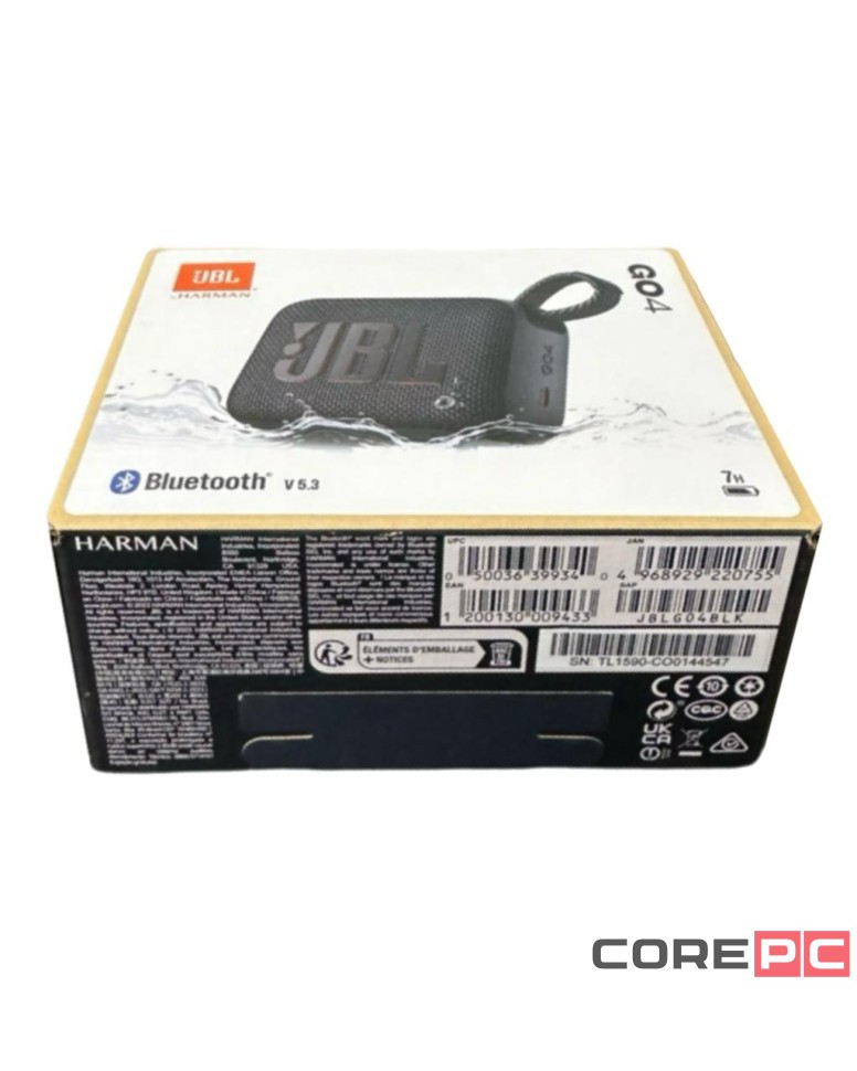 Bluetooth колонка JBL Go 4 черная