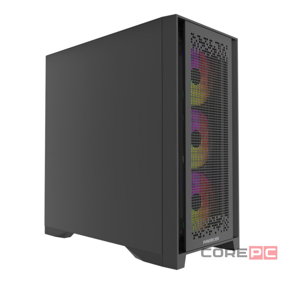 Компьютерный корпус Powercase ByteFlow Pro CP ARGB Black (CH9CLPB-A4)