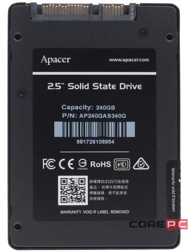 Твердотельный накопитель Apacer 240 Gb PANTHER AS340 AP240GAS340G-1