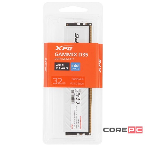 Оперативная память 32 Gb 3600 MHz ADATA XPG GAMMIX D35 RGB White (AX4U360032G18I-SWHD35)