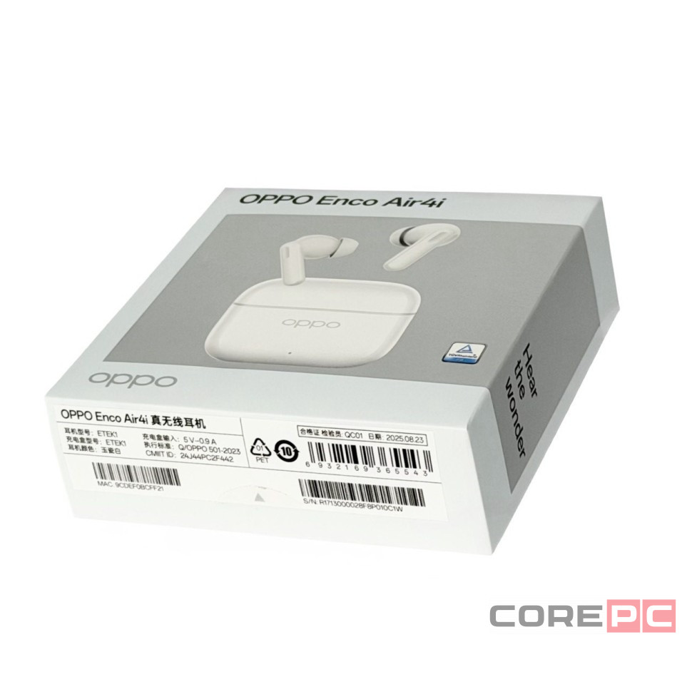 Беспроводные наушники OPPO Enco Air 4i белые