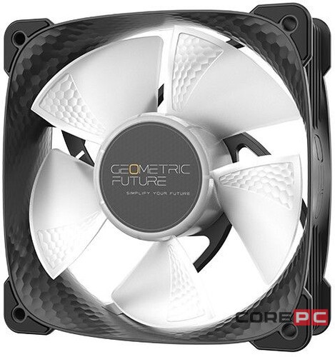 Вентилятор для корпуса Geometric Future Squama 3805B 5V ARGB Black (1F3805B112000) (GF_SQM-3805B-SP)