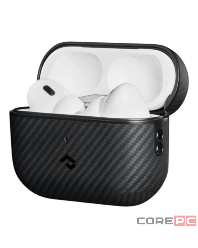 Чехол для Airpods Pro/Pro 2 Pitaka Magez Case 600D черно-серый