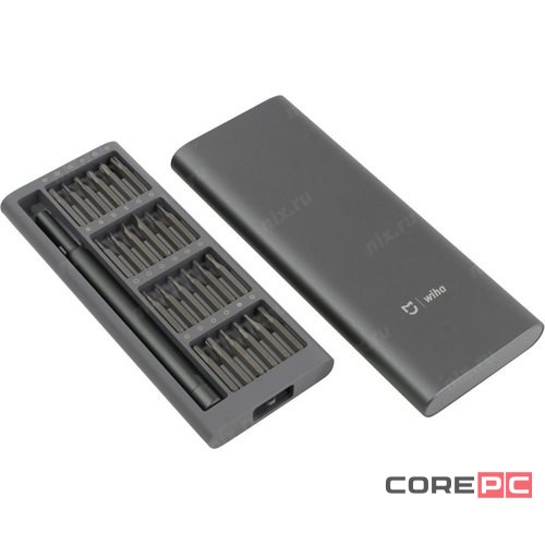 Набор отверток Xiaomi Wiha Screwdriver set 24 в 1 (MJJXLSD002QW/DZN4020CN) темно-серый