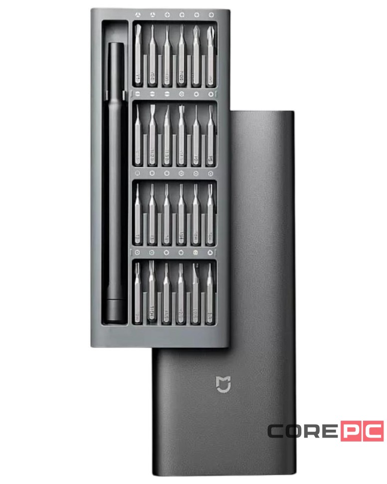 Набор отверток Xiaomi Wiha Screwdriver set 24 в 1 (MJJXLSD002QW/DZN4020CN) темно-серый