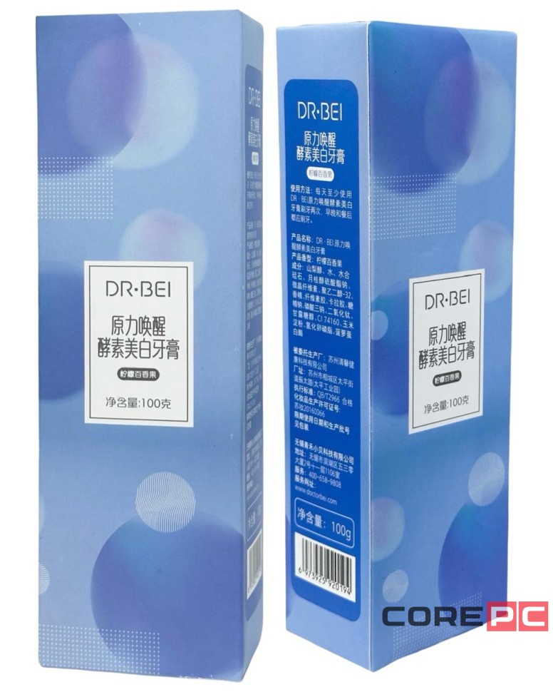 Зубная паста Xiaomi Dr.Bei Toothpaste (лимон и маракуйя)