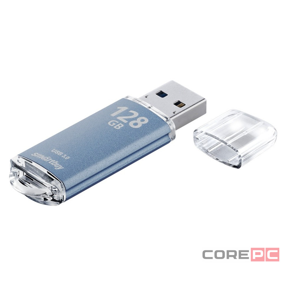 3.0 USB флеш накопитель Smartbuy 128GB V-Cut Blue (SB128GBVC-B3)