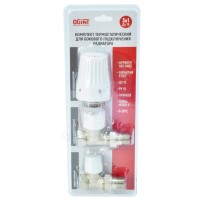 Комплект термостатический OGINT бок/п 3в1 Ду15 Ру10 прям жид/нап М30х1,5 6-28C двухтр