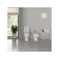 Унитаз компакт Sanita luxe WC.CC/Best/2-DM/WHT.G/S1 с сиденьем, микролифт, цвет белый