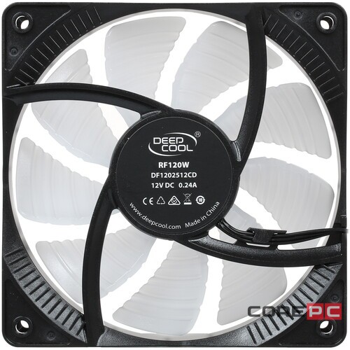 Вентилятор для корпуса Deepcool RF120W LED DP-FLED-RF120-WH