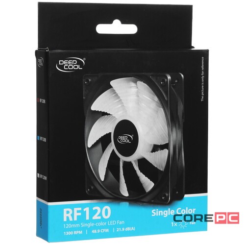 Вентилятор для корпуса Deepcool RF120W LED DP-FLED-RF120-WH