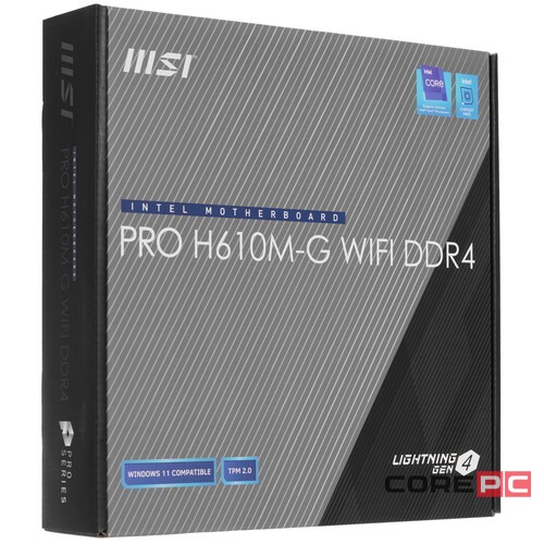 Материнская плата MSI PRO H610M-G WIFI DDR4