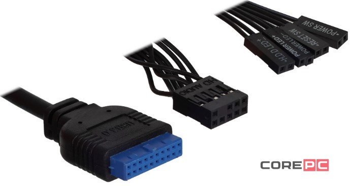 Компьютерный корпус 1STPLAYER VT6 ARGB Black (VT6-BK-3FS7)