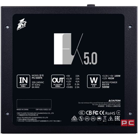 Блок питания 1STPLAYER 500W FK Black (PS-500FK)