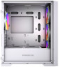 Компьютерный корпус Powercase ByteFlow Micro LE ARGB White (CAMBFW-A4-LE)