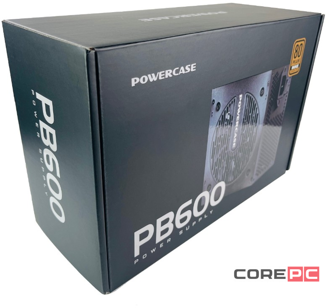 Блок питания Powercase 600W PB600 Black (PS-600B-DC)