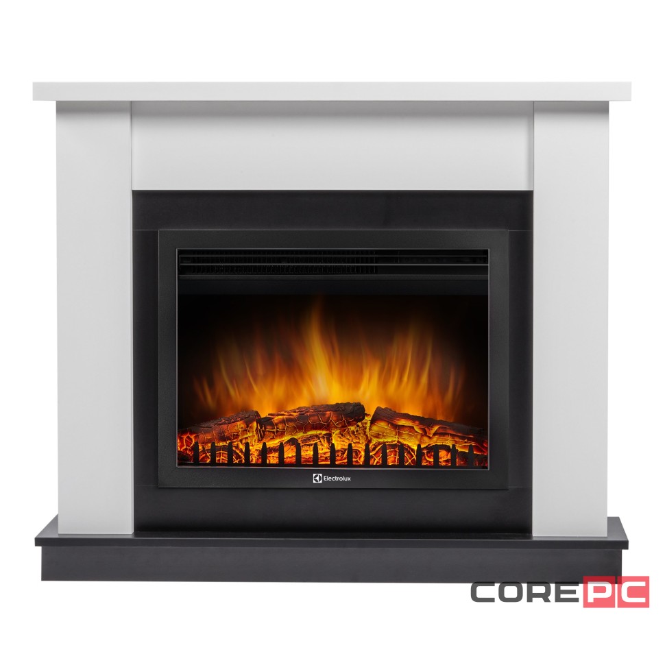 Каминокомплект:Очаг Electrolux EFP/P-2720RLS, портал Canto 25 белый