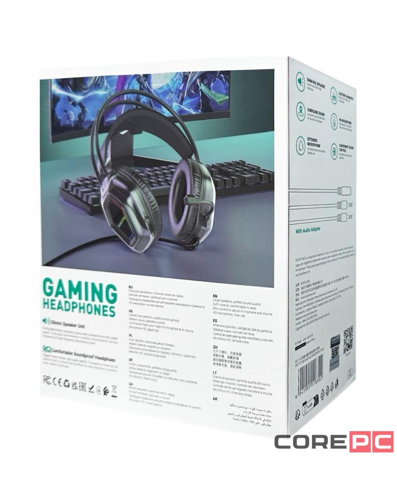 Стереонаушники Bluetooth полноразмерные Borofone BO110 черные