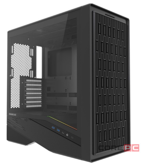 Компьютерный корпус Powercase Intro TG Black (CJ235IB-F0)