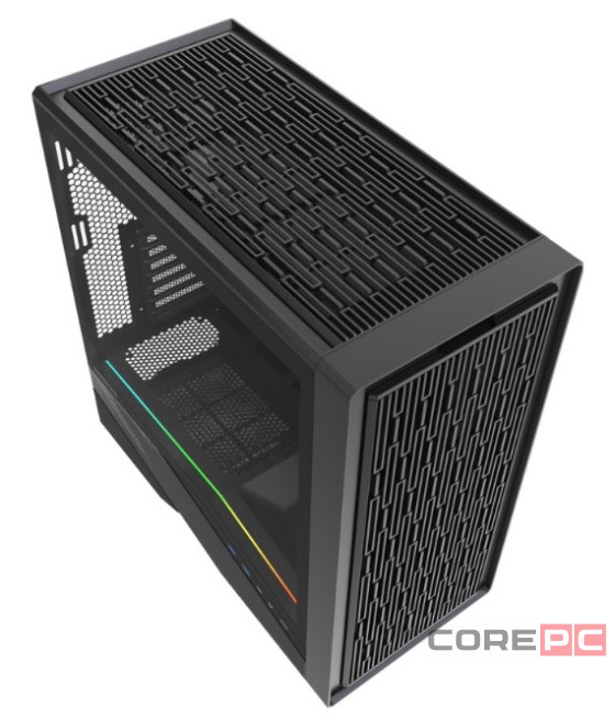 Компьютерный корпус Powercase Intro TG Black (CJ235IB-F0)