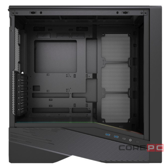 Компьютерный корпус Powercase Intro TG Black (CJ235IB-F0)