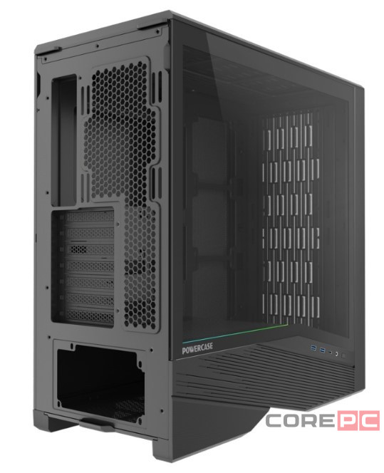 Компьютерный корпус Powercase Intro TG Black (CJ235IB-F0)