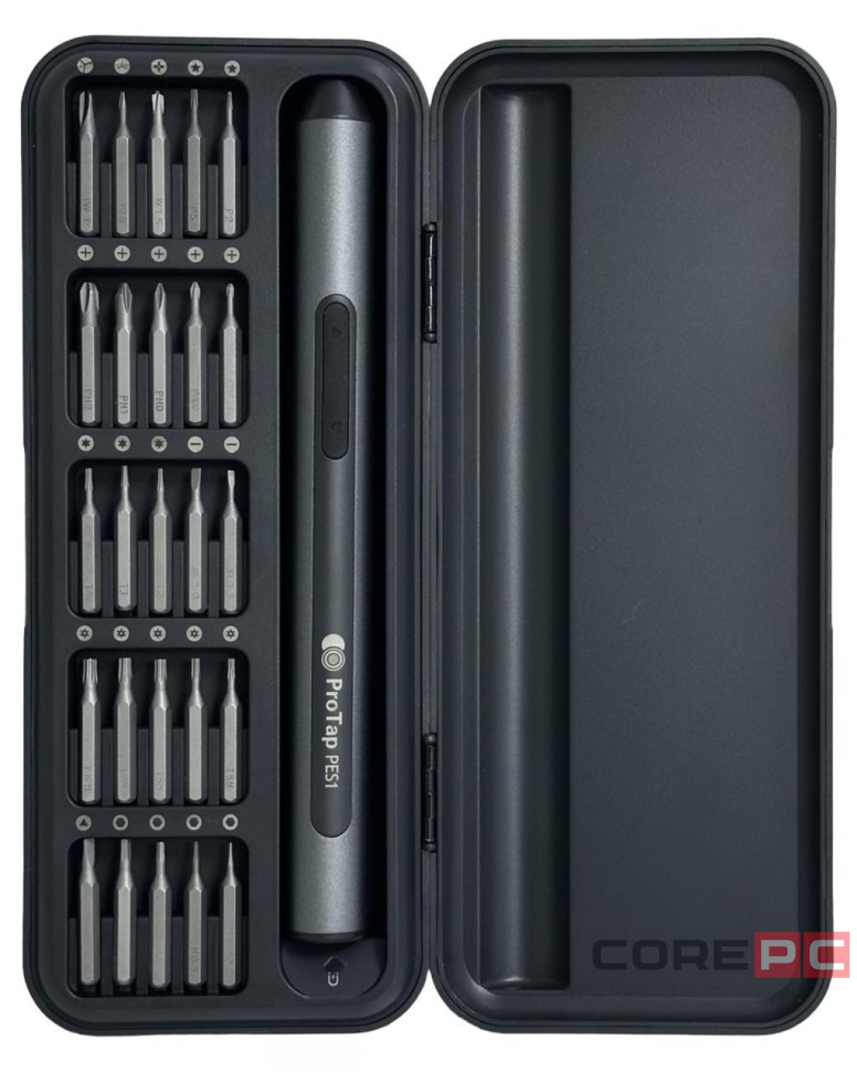 Отвертка электрическая умная ProTap Electric Precisoon Screwdriver Set PRTPES1 (25 бит) черная