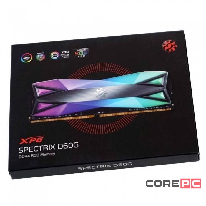 Оперативная память 32 Gb 3200 MHz ADATA XPG SPECTRIX D60G Grey RGB (AX4U320016G16A-DT60)