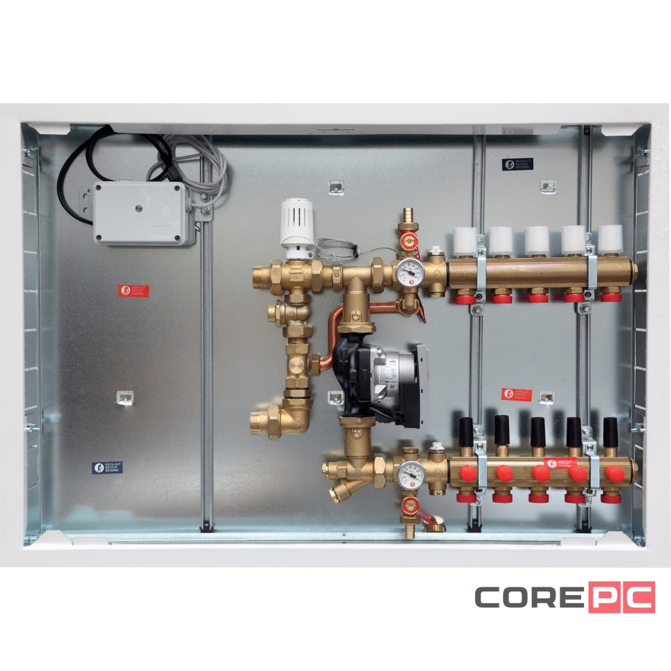 Узел коллекторный Giacomini сборный co смесительной группой 1quot; x 18 /10, R557RY030