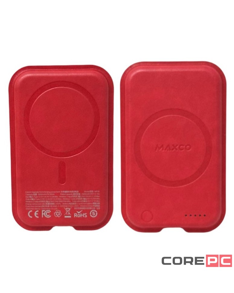 Powerbank магнитный с MagSafe Maxco MP26 5000mAh 15W красный