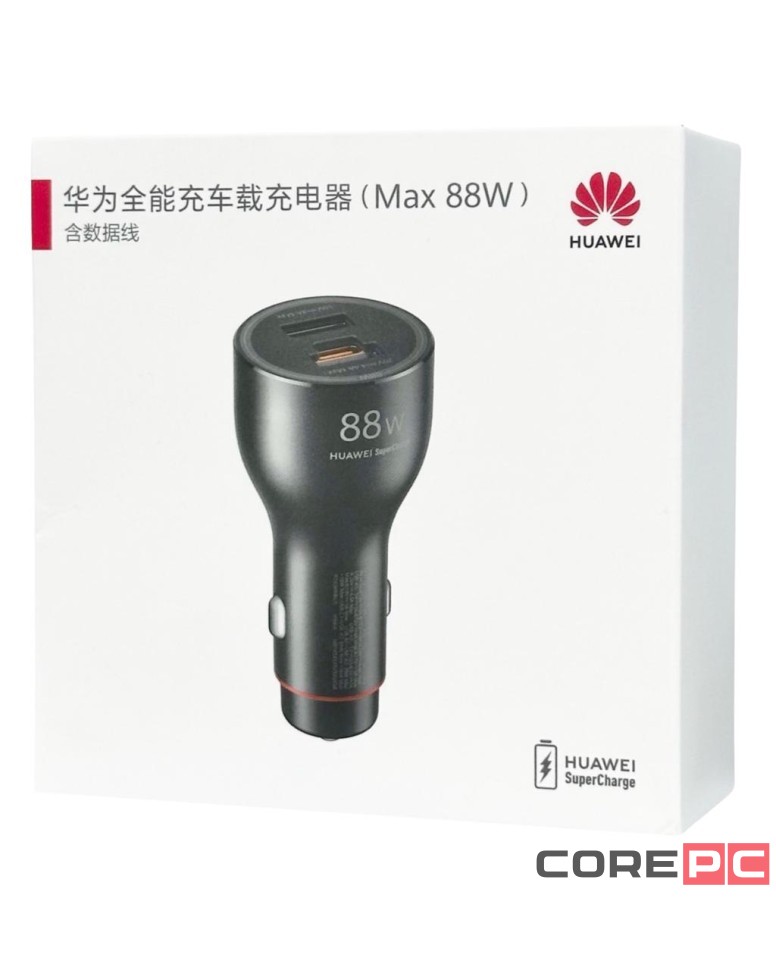Автомобильное заряд. устр. Huawei P0015 2USB/1C 4.4A 88W черное