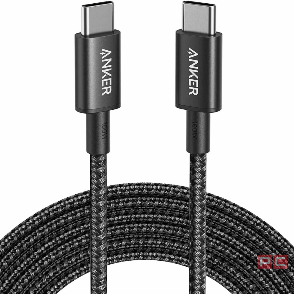 Usb Кабель-зарядка Type-C на Type-C Anker (A8757611) 100W 1.8м темно-серый