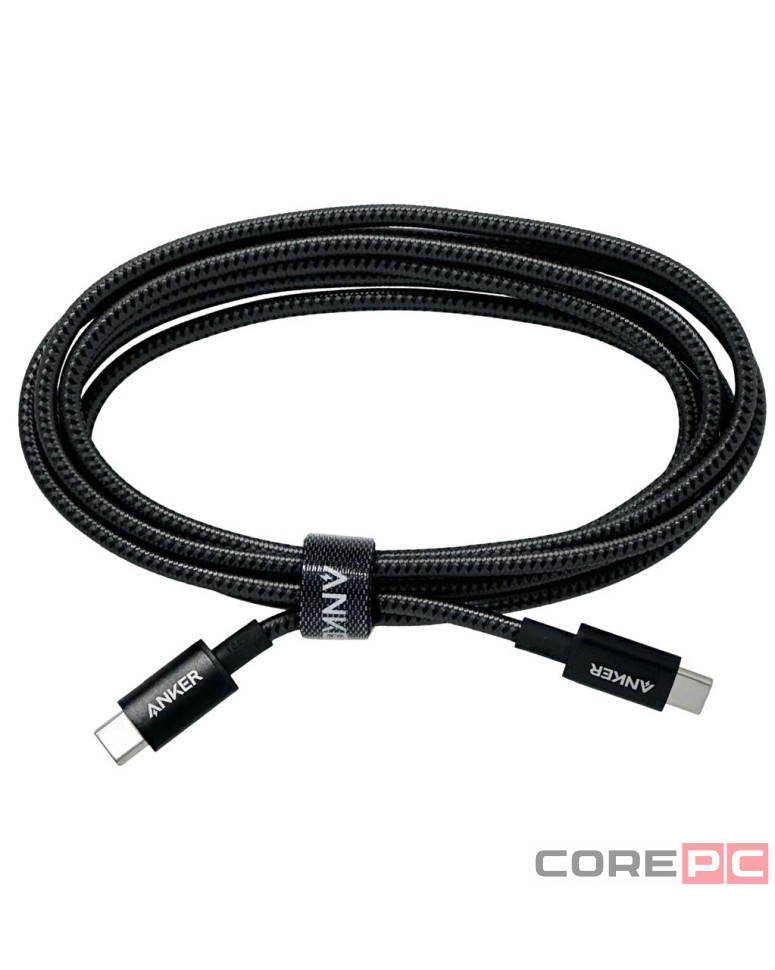Usb Кабель-зарядка Type-C на Type-C Anker (A8757611) 100W 1.8м темно-серый