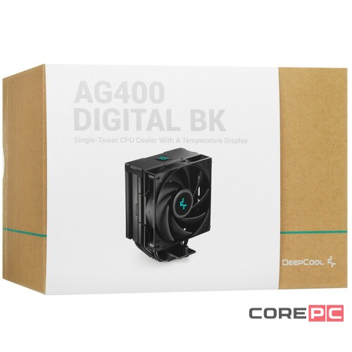 Вентилятор для процессора Deepcool AG400 DIGITAL BK (R-AG400-BKNDMN-G-2)