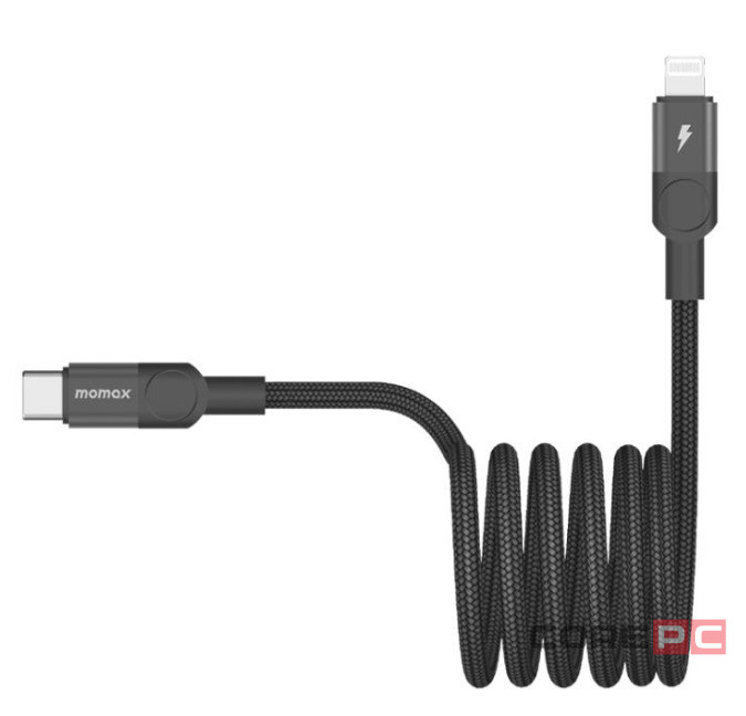 Usb Кабель-зарядка Type-C на Lightning Momax Mag.Link 60W DL57D 1м черный