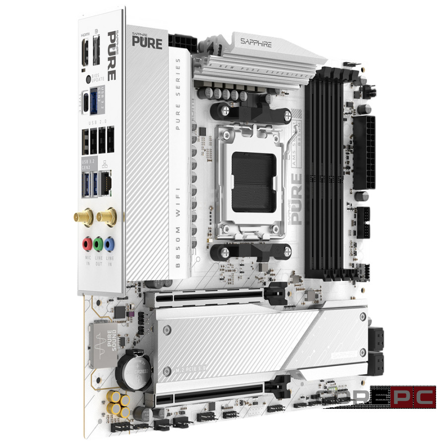 Материнская плата Sapphire B850M PURE WIFI White (52123-02-40G)