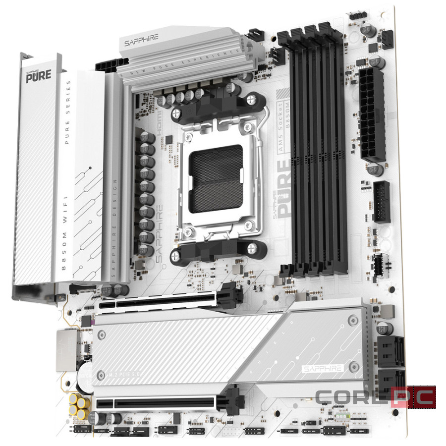 Материнская плата Sapphire B850M PURE WIFI White (52123-02-40G)