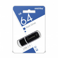 USB флеш накопитель Smartbuy 64GB Crown Black (SB64GBCRW-K)