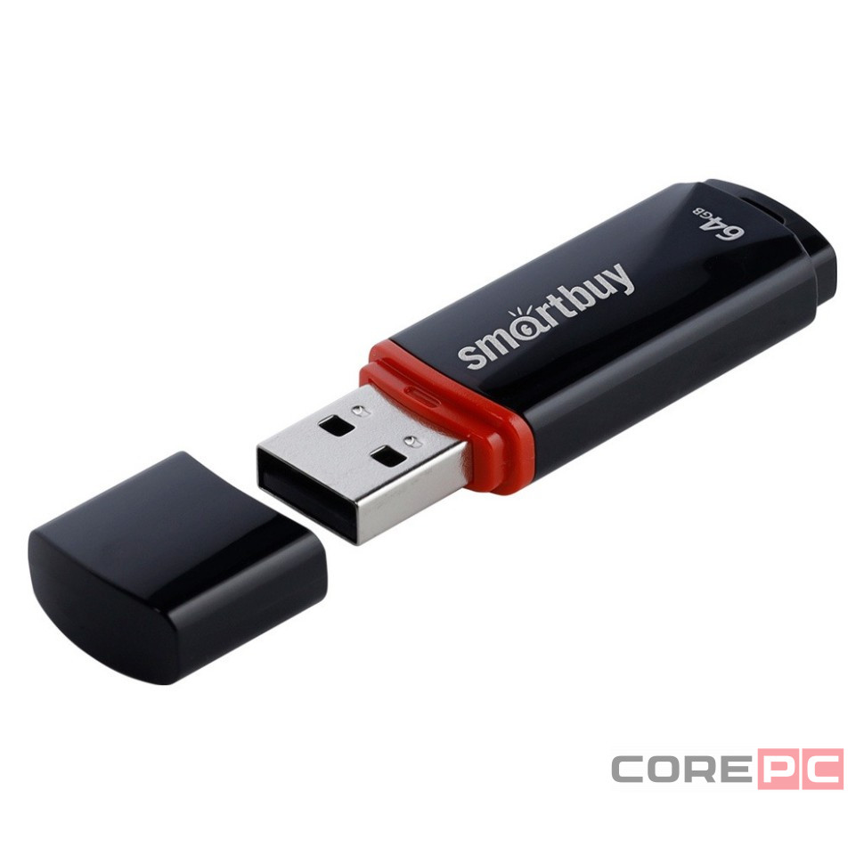 USB флеш накопитель Smartbuy 64GB Crown Black (SB64GBCRW-K)