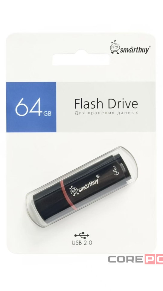 USB флеш накопитель Smartbuy 64GB Crown Black (SB64GBCRW-K)