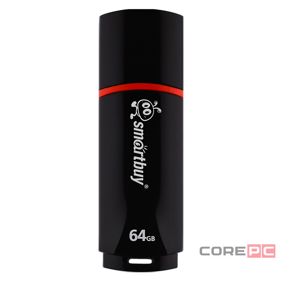 USB флеш накопитель Smartbuy 64GB Crown Black (SB64GBCRW-K)