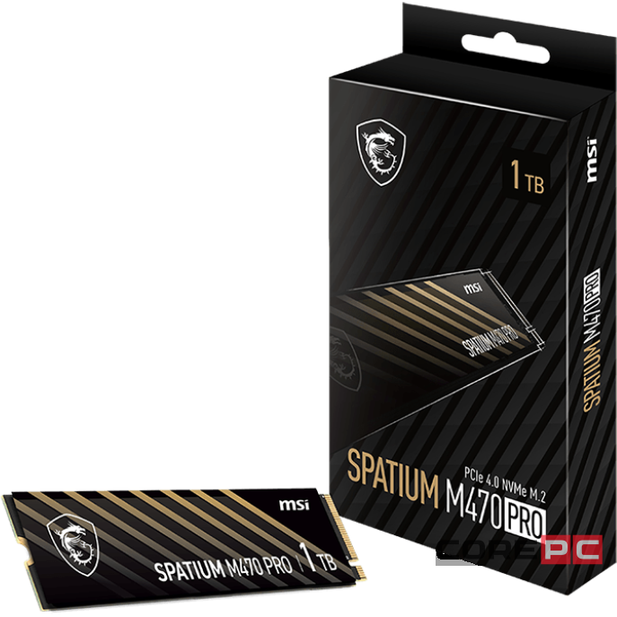 Твердотельный накопитель MSI 1000 Gb SPATIUM M470 PRO (S78-440L0J0-P83)
