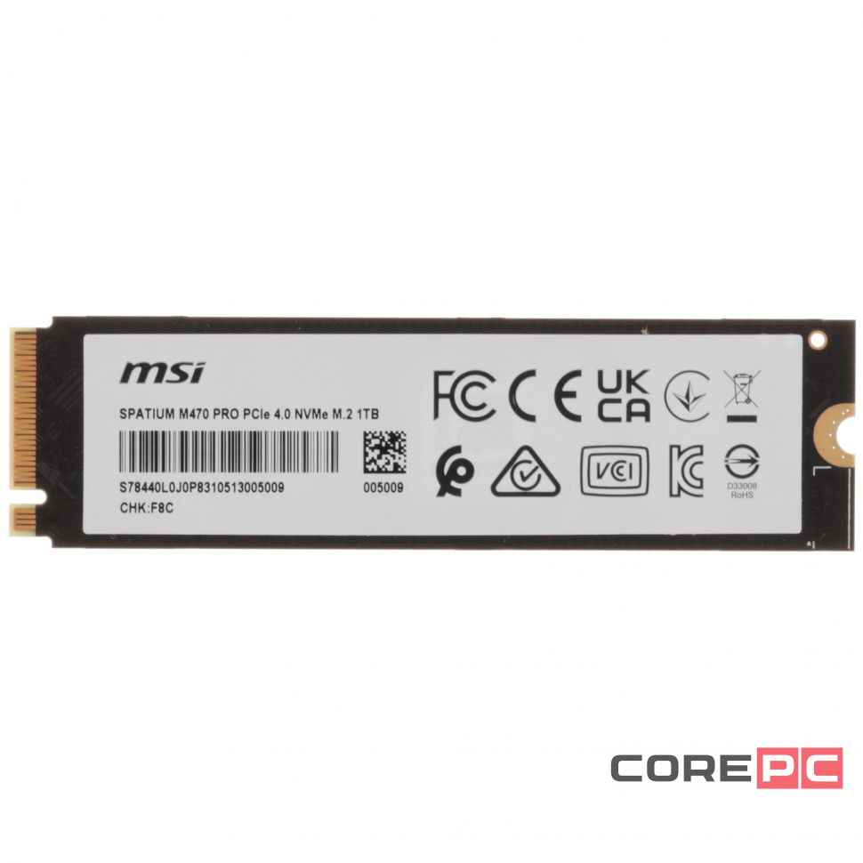 Твердотельный накопитель MSI 1000 Gb SPATIUM M470 PRO (S78-440L0J0-P83)