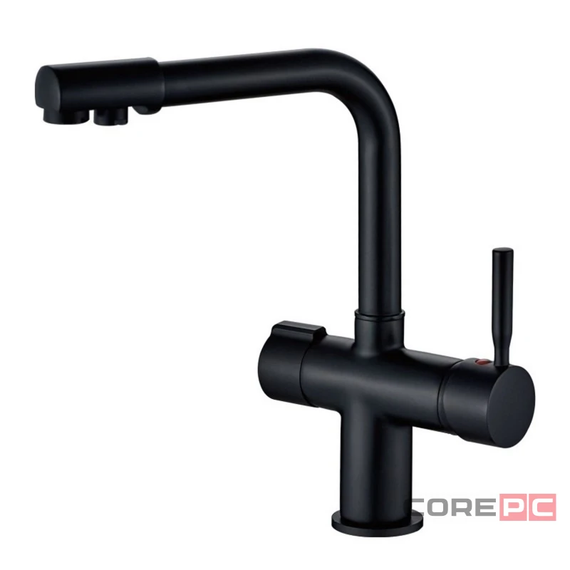 Смеситель для кухни Haiba HB70088-7, рычажное управление, цвет черный